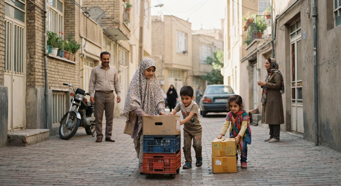 بازی آزاد کودکان در معبر امن محله