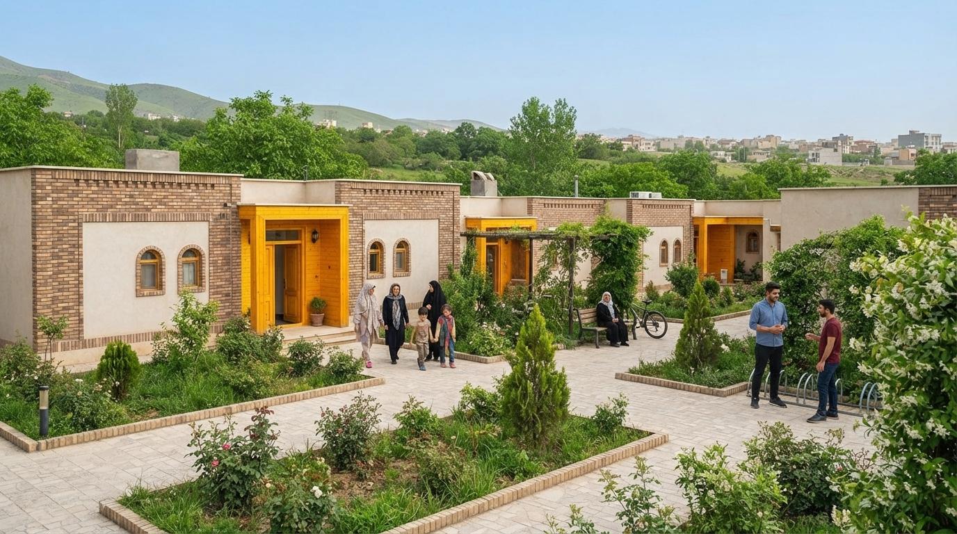 مرز میان فضای عمومی و خصوصی در مجموعه مسکونی