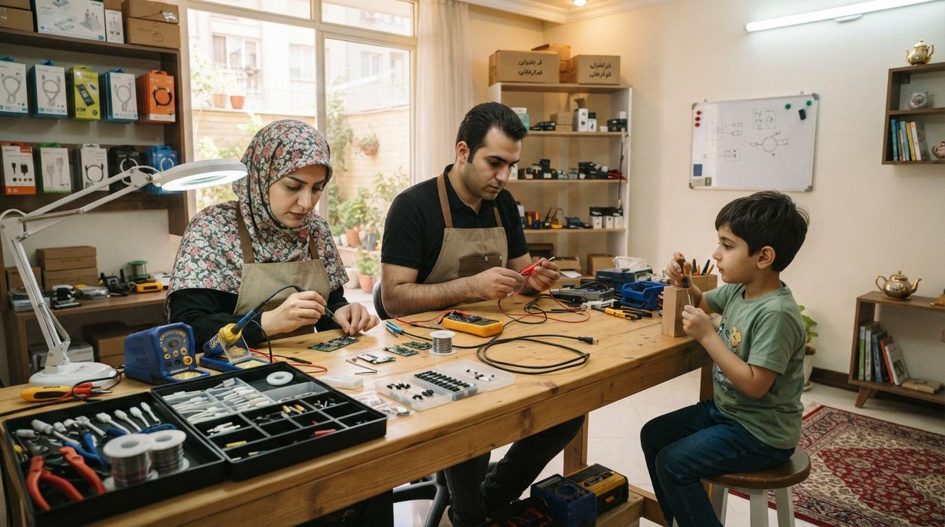 نمونه‌ای از خانه مولد و فعالیت خانگی ایمن